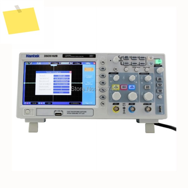 Hantek 디지털 스토리지 오실로스코프, 하이 퀄리티 100MHz, 2 채널, 1GSas, DSO5102B 제품 이미지
