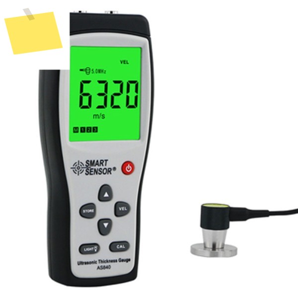 스마트 센서 AS840 디지털 초음파 두께 게이지 음속 측정기 금속 깊이 테스터 1.2-225mm LCD 디스플레이 포함 제품 이미지