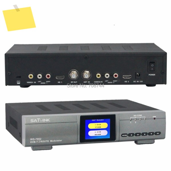 Satlink WS-7992 모듈레이터, SATLINK 2 채널 HD DVB-T RF AV 제품 이미지