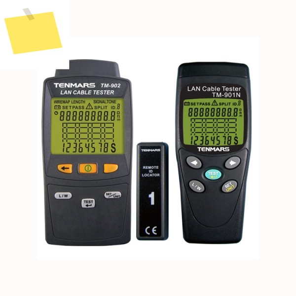 Tenmars TM-901N LAN 케이블 테스터, 백라이트 LCD 화면 디스플레이 제품 이미지