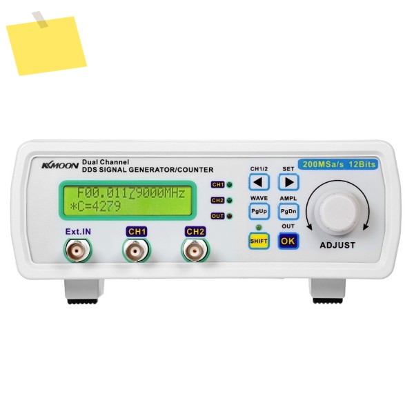 MHS-5200A 신호 발생기 기능 디지털 제어 듀얼 채널 DDS, 임의 사인 파형 펄스 주파수 계량기 제품 이미지
