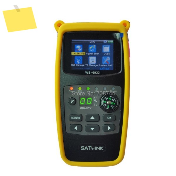 기존 Satlink WS-6933 2.1 인치 LCD 디스플레이 DVB S2 FTA C&KU Bnd WS 디지털 위성 파인더 Meter 제품 이미지