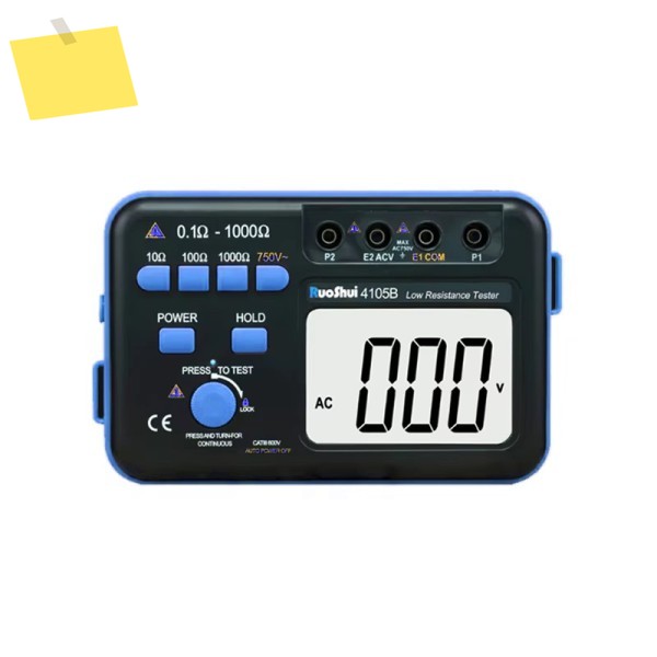 Victor VC4105B 2% 피뢰침 탐지기, 디지털 접지 로우 테스터, 저항 0.1 ~ 1000 옴, 750V 제품 이미지