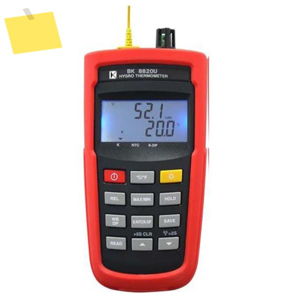 USB 인터페이스 및 어댑터가 있는 K 타입 온도 습도 계량기, BK8820U 제품 이미지