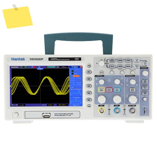 자동 측정 TFT LCD 레코드 길이 디지털 저장 오실로스코프, DSO5202P, 200MHz, 1GSas, 7 인치, 24K, 2 채널 제품 이미지