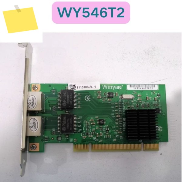 중고 WY546T2 PCI 듀얼 포트 기가비트 네트워크 카드 ESXI 서버 VLAN 컨버전스 82546 ROS 기능 테스트 OK 제품 이미지