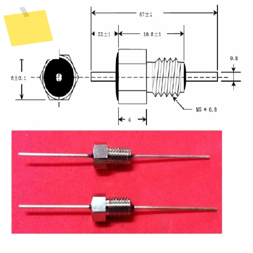 100PCS Emi 필터 캐패시터 커패시터 피드스루 시리즈 M5L1000PF500VDC10A102 1nf 제품 이미지