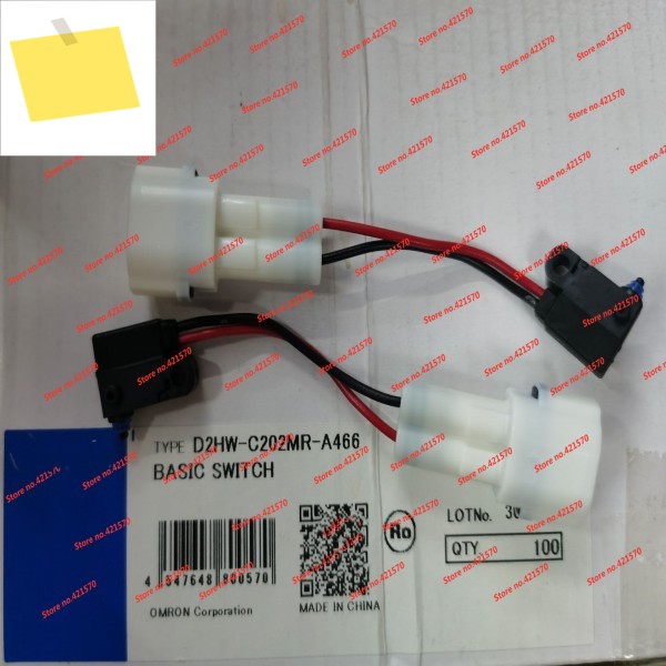 10개 D2HW-C202MR-A466 기본 스위치 트랜스듀서 인클루드 와이어 제품 이미지