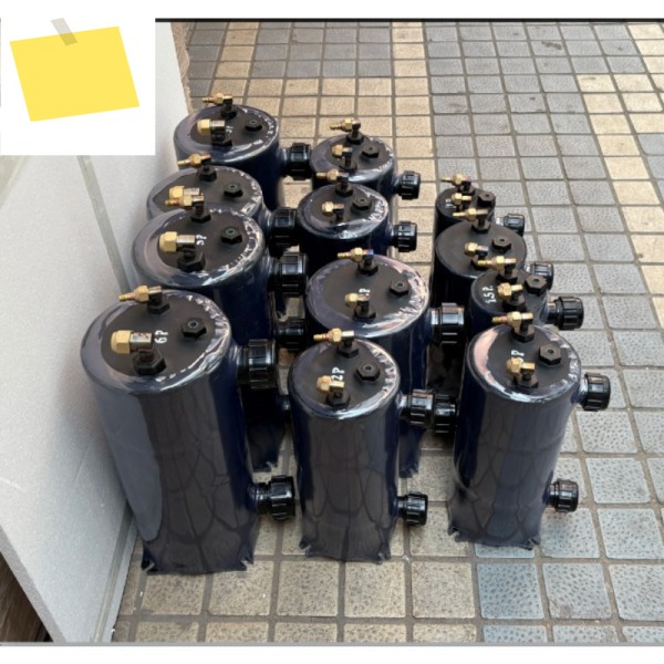 1HP 해산물 양식장, 냉동수조용 냉동기, 증발기, 순수 티타늄 열교환기. 직경: 12cm 제품 이미지