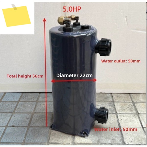 5HP 티타늄 튜브 증발기, 건, 해산물 양식장 냉각기, 순수 열교환기 제품 이미지