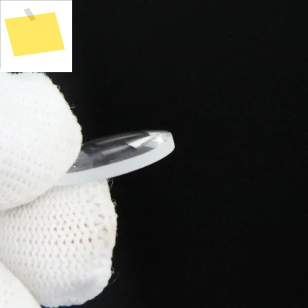 Quartz Plano-Convex Lens 50.8mm Diameter, Focal Precision Condenser in Pure White Glass Material 제품 이미지
