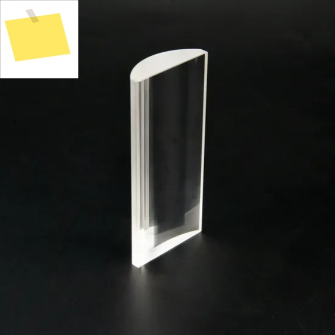 재질 H-K9L, 직경 53mm, 초점거리 평볼록 원통형 렌즈, 일차원 확대 또는 압축 제품 이미지