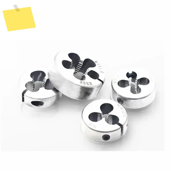 전문 3pcs M0.8x0.2 HSS 라운드 조정 가능한 다이 메트릭 스레딩 공작 기계용 세트 제품 이미지