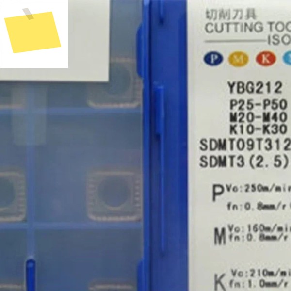SDMT09T312-NM YBG212 CNC 밀링 인서트 커팅 블레이드 내부 밀스 스테인레스 스틸 가공 공구용 카바이드 팁 제품 이미지