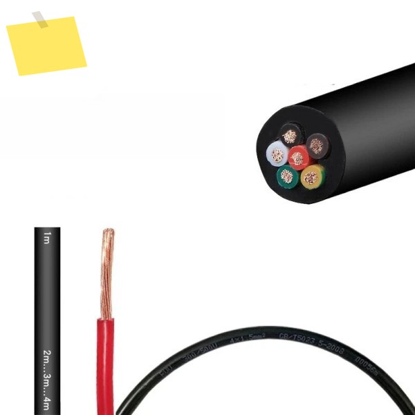 24awg 전원 케이블 RVV24 코어 0.2 평방 300300v 신호 제어 쉘 10미터 PVC 와이어 제품 이미지
