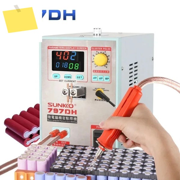 SUNKKO-3.8kW 고출력 정밀 펄스 스폿 용접기 797DH, 18650 두께 최대 0.35mm 제품 이미지