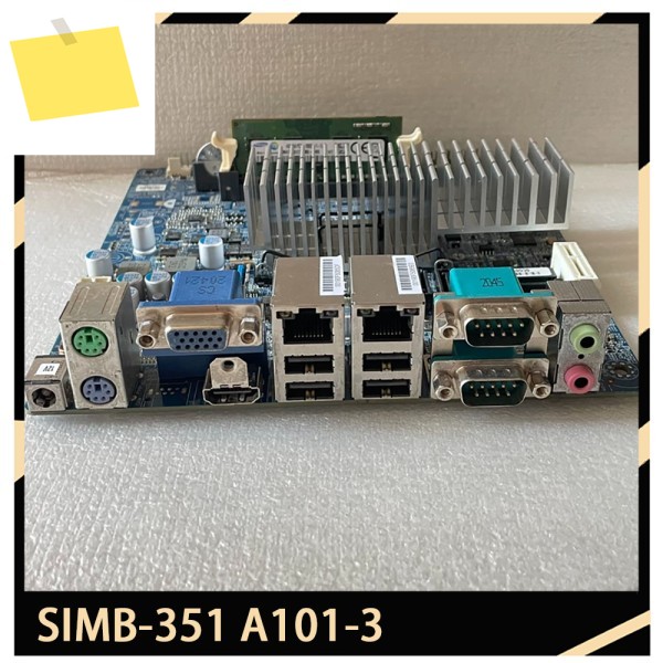 ADVANTECH 산업용 제어 마더보드, 듀얼 네트워크 포트, SIMB-35100-00A1E A101-3 제품 이미지