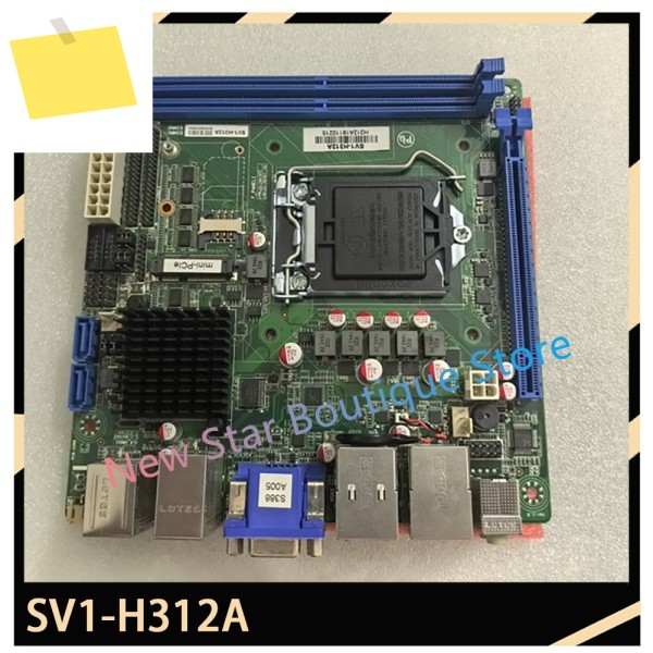 SV1-H312A ITX 산업용 제어 마더보드는 8세대 및 Core i3i5i7을 지원합니다. 제품 이미지