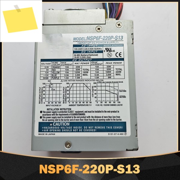 NSP6F-220P-S13 산업용 전력 엔터프라이즈 전원 공급 장치 220W 제품 이미지