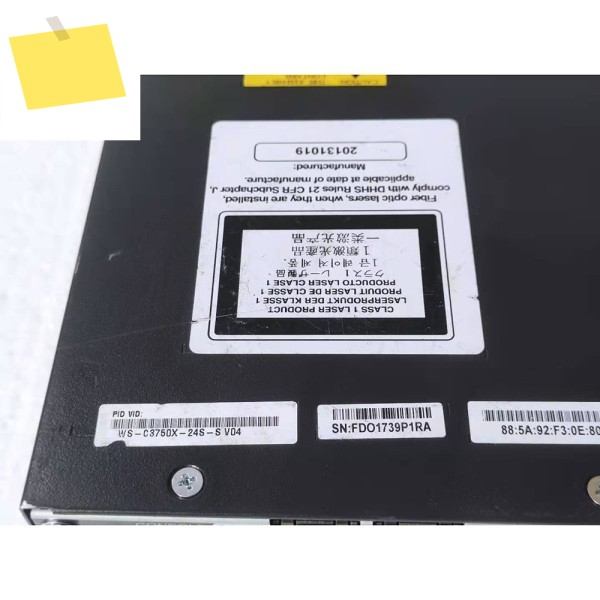 1개 24포트 기가비트 SFP 광 스위치 스택은 고품질을 제공합니다. WS-C3750X-24S-S 제품 이미지