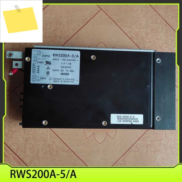 NEMIC-LAMBDA 5V-40A 장치 전원 RWS200A-5A용 제품 이미지