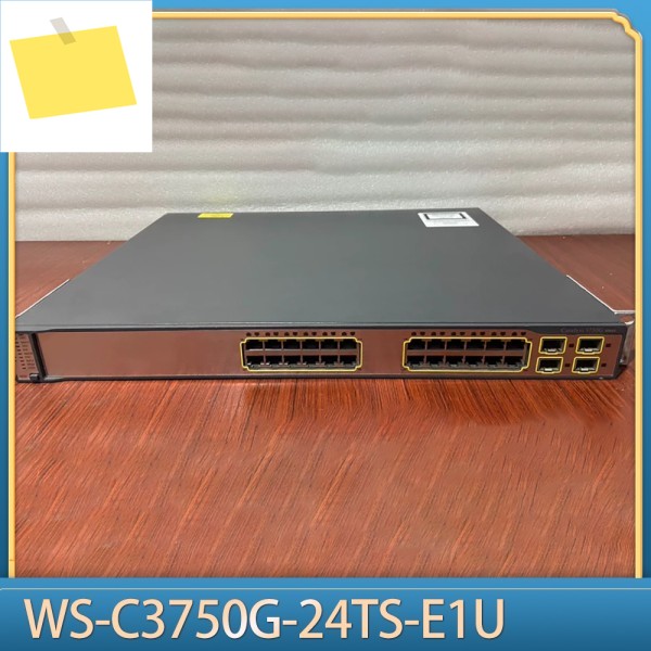 Cisco 24포트 풀 기가비트 VLAN 레이어 3 관리형 스위치 WS-C3750G-24TS-E1U용 제품 이미지