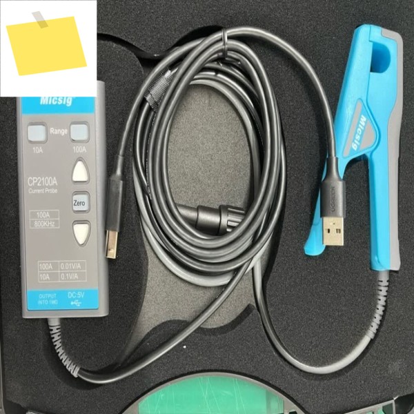 1개 새 제품 Micsig CP2100A 2채널 휴대용 오실로스코프 ACDC 전류 프로브 10A100A BNC 인터페이스 DC800KHz 주파수 범위SY 제품 이미지