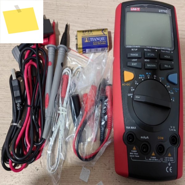 1개 UNI-T UT71C True RMS DMM 디지털 멀티미터 ACDC 전압 전류 저항 캡 온도 테스트SY 제품 이미지