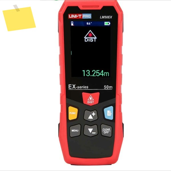 1개UNI-T LM50EX 레이저 거리 측정기 50M USB 3.0 전원 공급 회전식 화면SY 제품 이미지