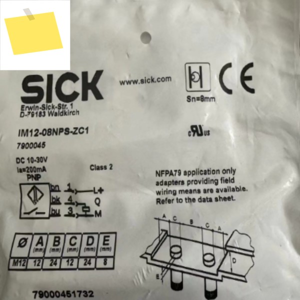 1개 신품 Sick IM12-08NPS-ZC1 7900045 근접 스위치 센서SY 제품 이미지