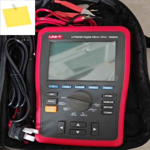 1개 UNI-T UT620B 디지털 마이크로 옴 미터 0.5mΩ~6KΩ 10uΩ LCD 카운트 60000SY 제품 이미지