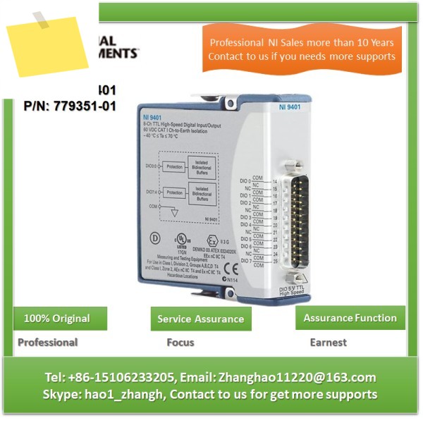 NI 9401,779351-01,DSUB 연결,60V DC 9401 제품 이미지