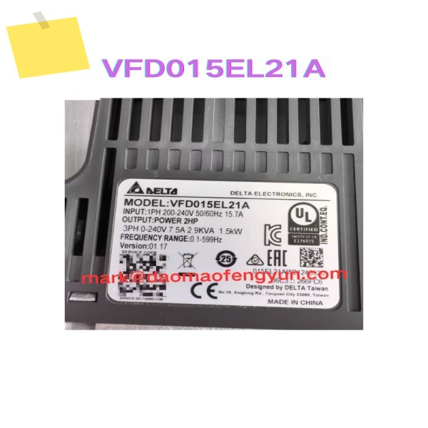 VFD015EL21A 중고 인버터 1.5KW, 220V 테스트 OK 제품 이미지