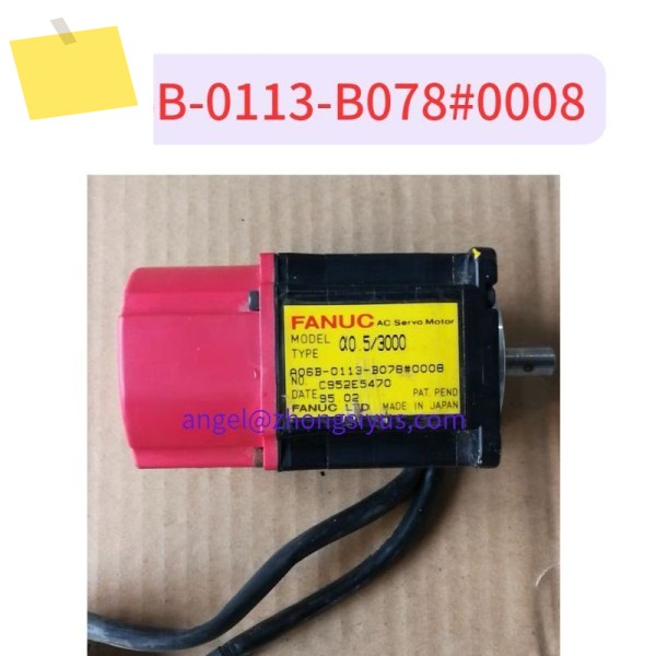 A06B-0113-B078 0008 CNC 컨트롤러 시스템용 테스트를 거친 Fanuc 서보 모터를 사용하여 매우 저렴하게 제품 이미지