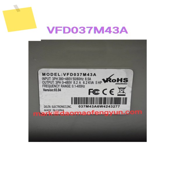 VFD037M43A 사용된 인버터 3.7kw 테스트 완료 OK 제품 이미지