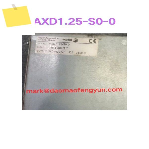 AXD1.25-S0-0 중고 서보 드라이브 테스트 완료 제품 이미지