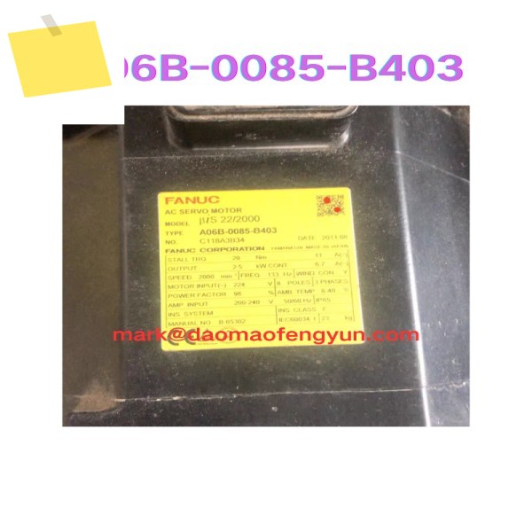 중고 서보 모터 테스트 OK, A06B-0085-B403 제품 이미지