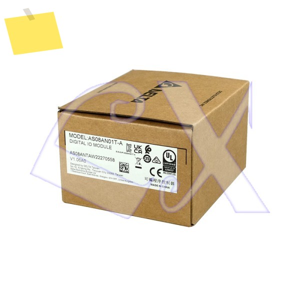 Delta AS08AN01T-A 8DO 디지털 출력 모듈박스 포함 제품 이미지