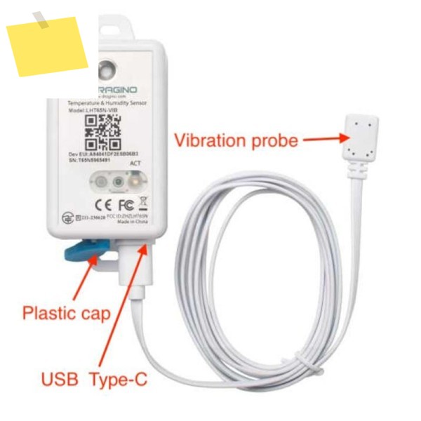 Dragino LHT65N-VIB -- LoRaWAN IOT 진동 센서 제품 이미지
