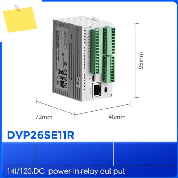 델타 DVP26SE11R 14DI 12DO 3 COM 미니 USBRS485x2이더넷 SE 시리즈 PLC 프로그래머블 컨트롤러 제품 이미지