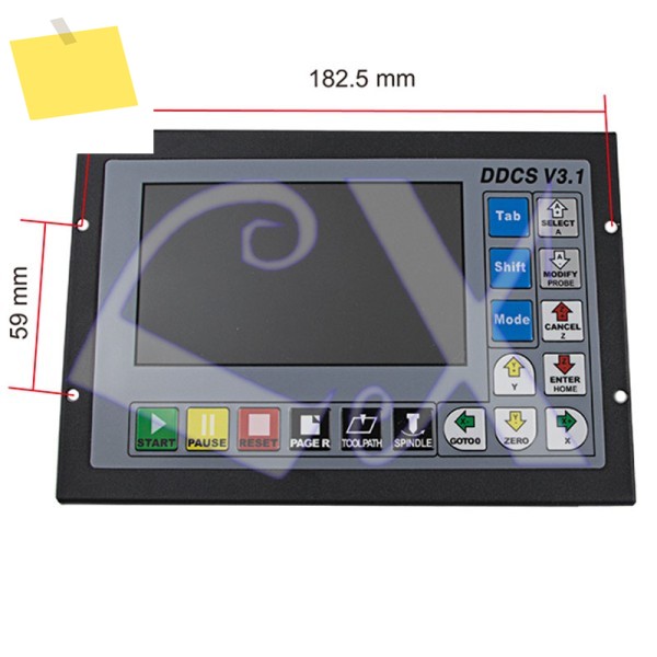 DDCSV3.1 3 축 4 500Khz CNC 모션 컨트롤러 오프라인 작동 1GB 내부 G 코드 지원 USB 플래시 디스크 제품 이미지