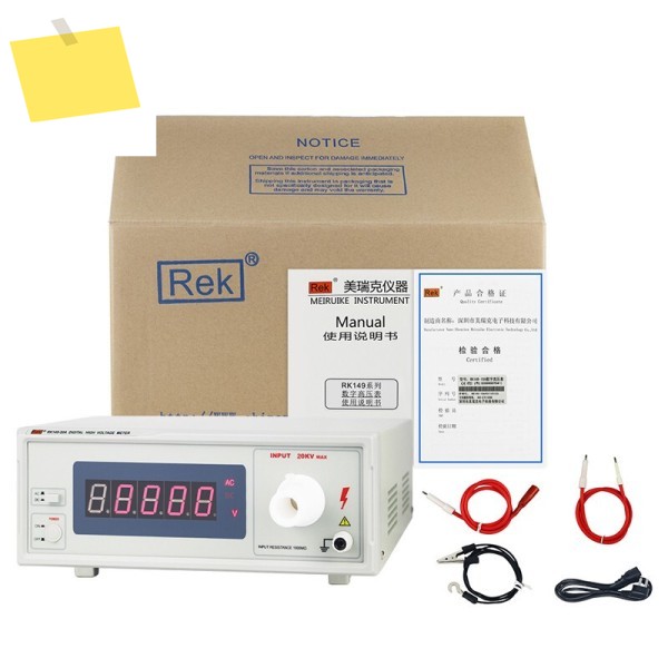 Rek Rk149-20A AC DC 고전압 디지털 미터 범위 1.000~19.999 kV, 최대 입력 20KV 벤치 제품 이미지