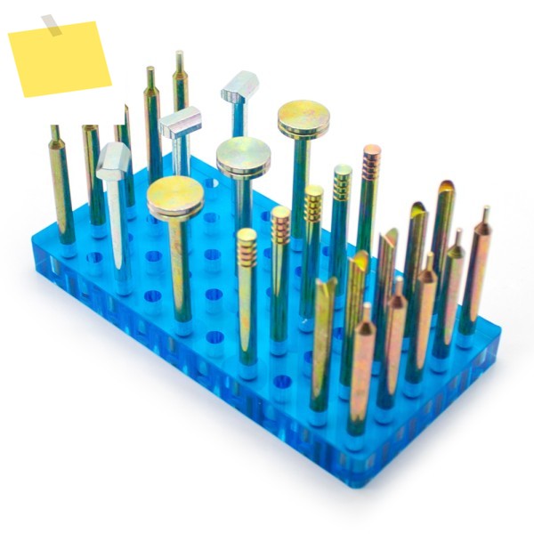26PCS 고정밀 보석 Dopsticks 세트 직경 6MM 길이 복합 Dop 스틱 Faceting 연삭 빠우 도구 제품 이미지