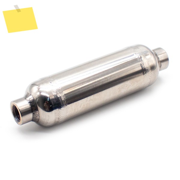 0.1L 304 스테인레스 스틸 공기 저장 탱크 소형 진공 버퍼 압력 14G 입구 부하 최대 1.25MPA 제품 이미지