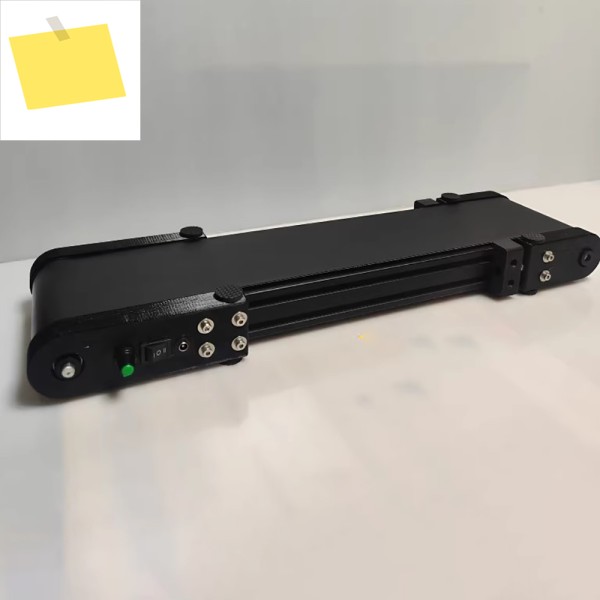 미니 데스크탑 컨베이어 벨트 길이 30CM 폭 속도 조절 가능 DC 12V 제품 이미지