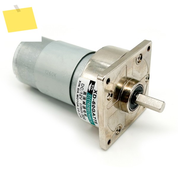 775 기어드 모터 마이크로 감속기, 높은 토크 속도 조절 가능 DIY 저속 DC XD-60GA775, 12V, 35W, 제품 이미지