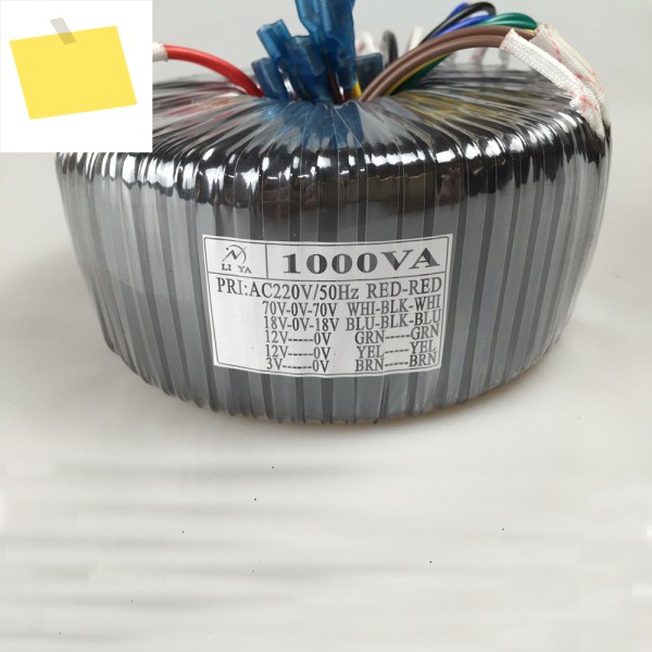 토로이달 변압기 도란스 , AC 220V-듀얼 70V, 듀얼 18V, 싱글 제조업체 형, 1000W 제품 이미지