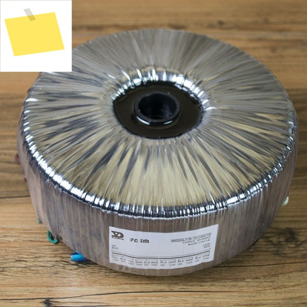 1500W 링형 소형 220V를 듀얼 70V 2개 그룹 + 단일 12V 3개 순수 구리선 고전력 토로이달 변압기 도란스 로 변환 제품 이미지