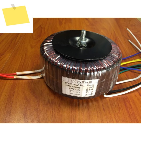 600W 토로이달 변압기 도란스 220V - 듀얼 34V 8.8A +12V 단일 0.9A 제품 이미지