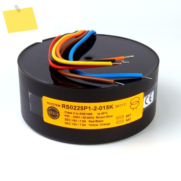 Talema 밀폐형 링 변압기 도란스 , 225W 듀얼 12V 불 제품 이미지